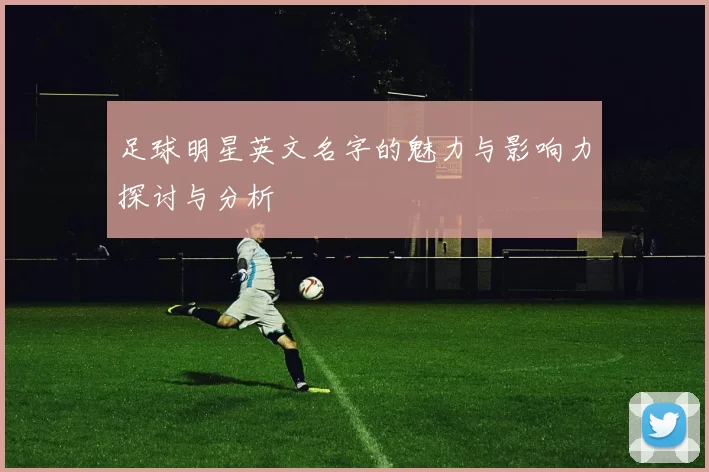 足球明星英文名字的魅力与影响力探讨与分析